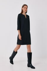 Cortefiel Elastic short dress Dark grey