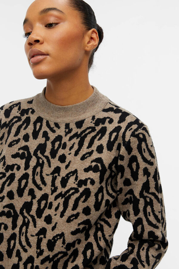 Object Ecovero jersey-knit jumper Dark brown