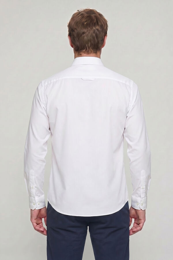 Valecuatro Camisa semibordada United Polo Branco