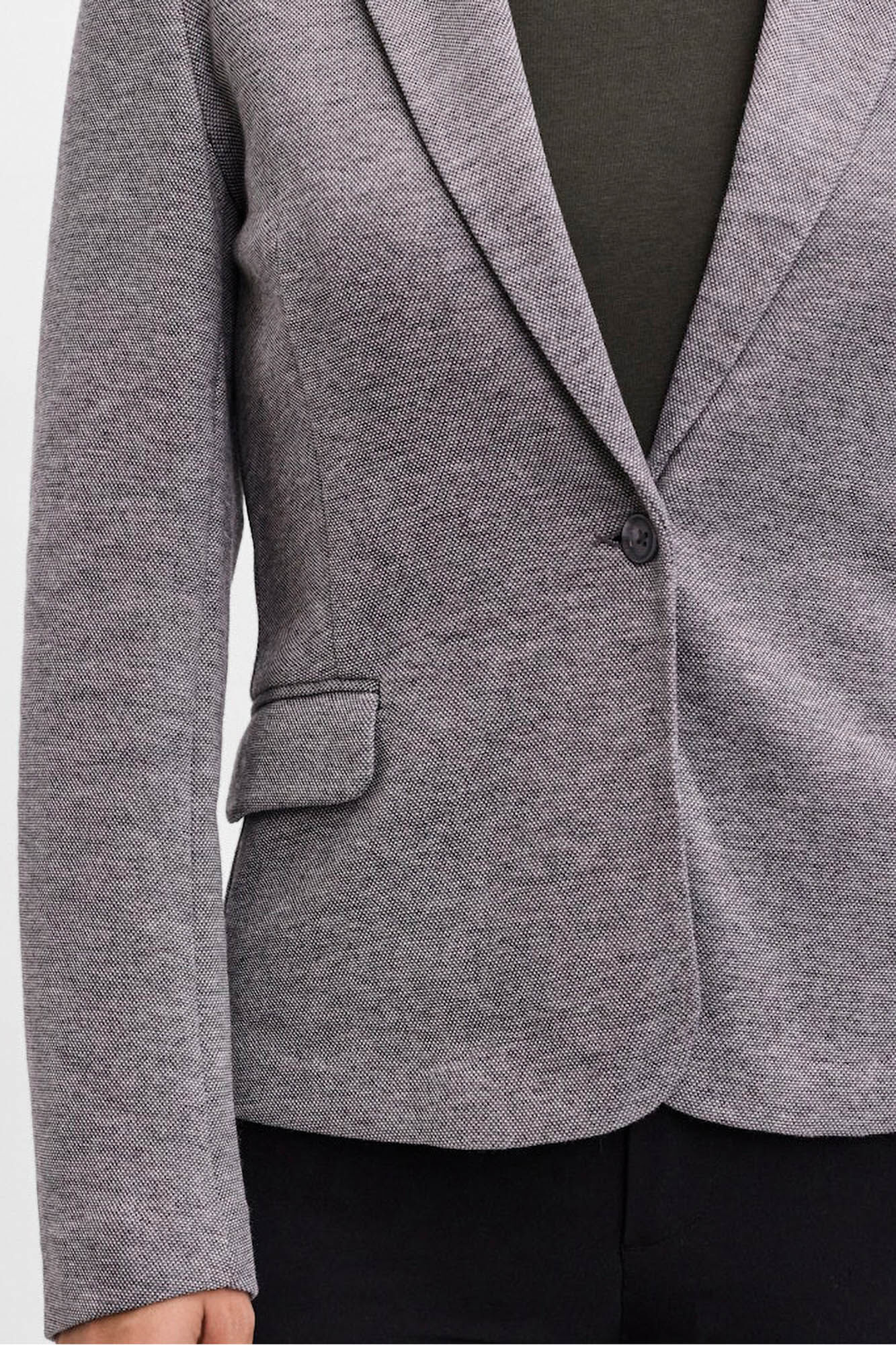 Vero Moda Blazer feminino de manga comprida com bolsos