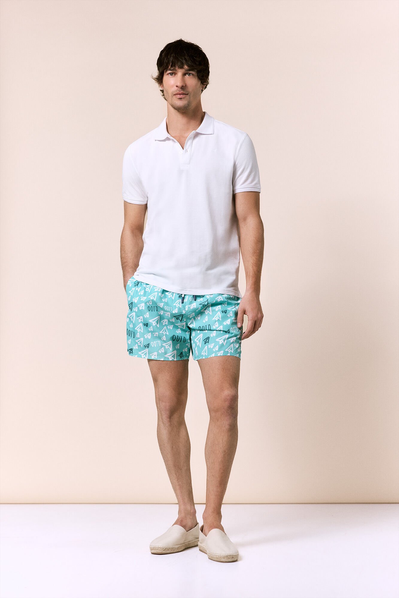 OOTO Fato de banho estampado logo OOTO