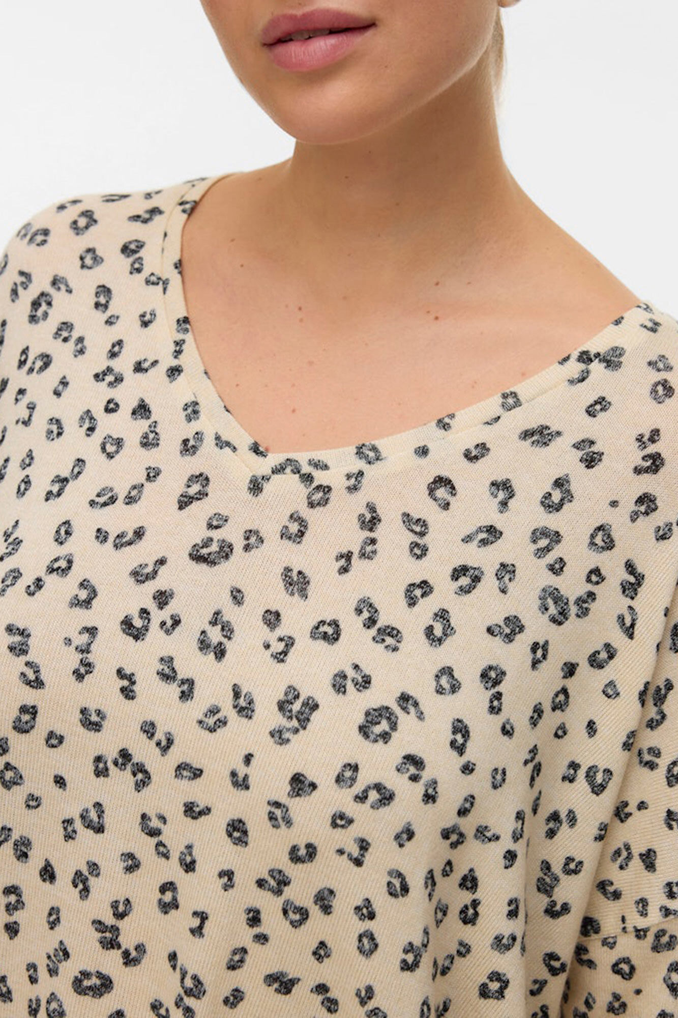 Vero Moda Curve T-shirt manga comprida tamanho grande