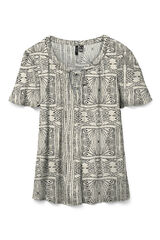 Vero Moda Blusa fluída de manga curta Cinzento