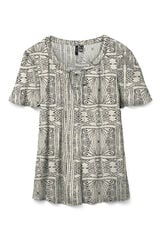 Vero Moda Blusa fluída de manga curta Cinzento