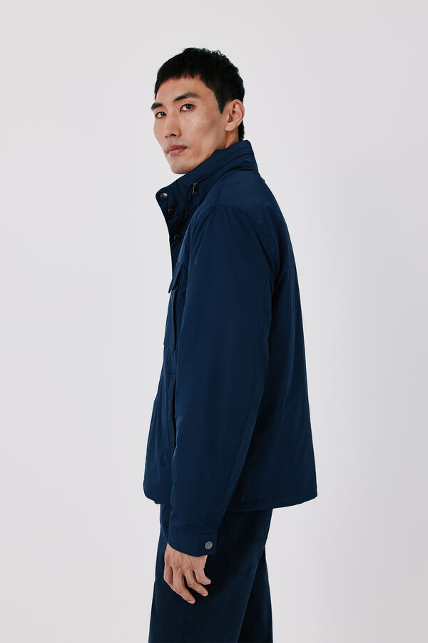 Cortefiel 4-pocket technical jacket Navy