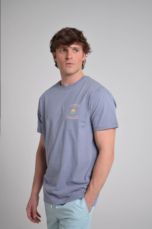 Cloking Camiseta lavada Azul