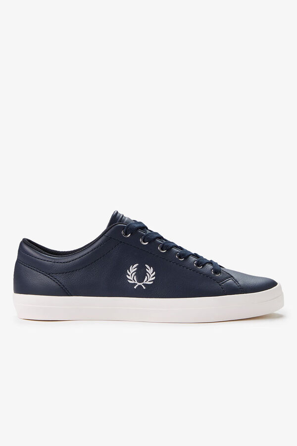 Fred Perry Sapatilhas Baseline pele Azul