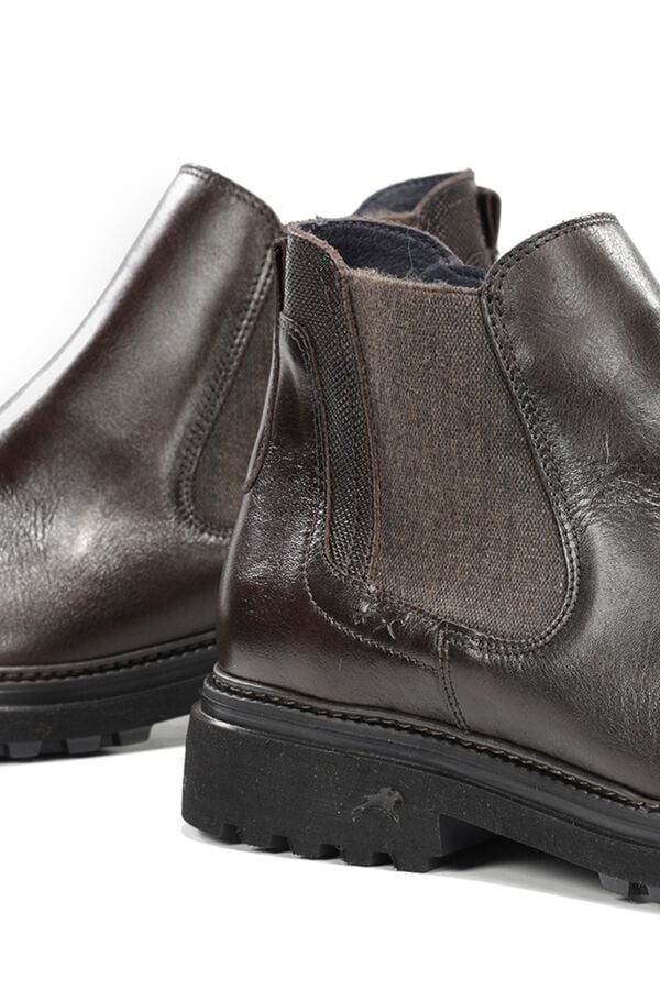 Fluchos Botim Lincon para homem Castanho