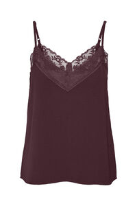 Cortefiel Top lingerie com alças ajustáveis Roxo