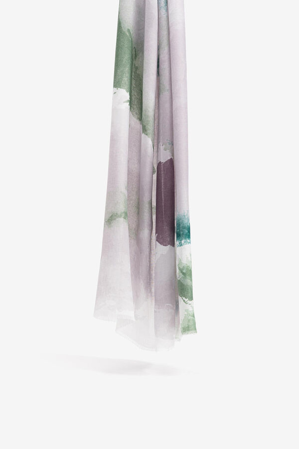 Vilanova Len&ccedil;o estampado Verde