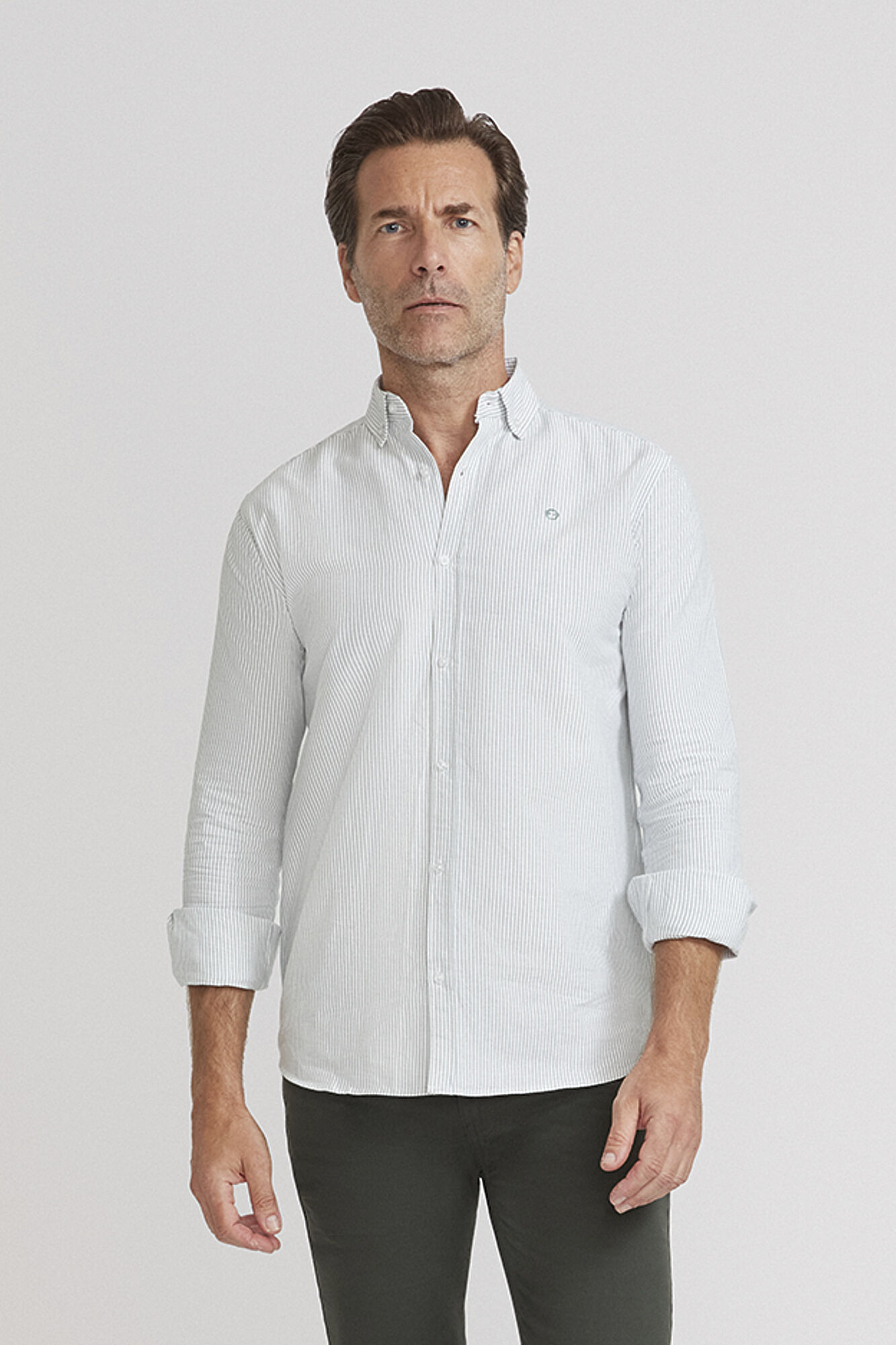 Street Monkey Camisa oxford riscas