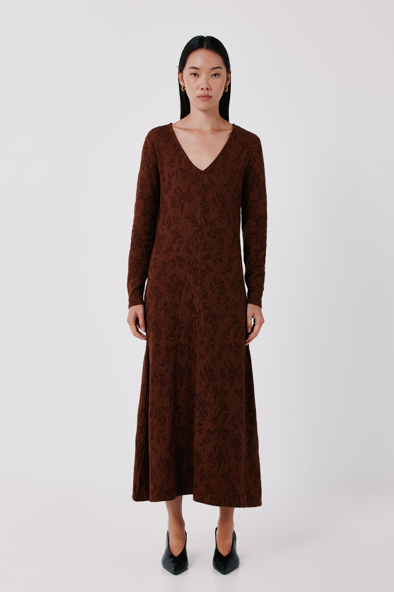 Cortefiel Jacquard dress