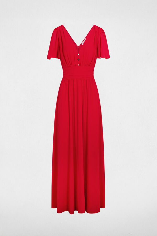 Morgan Vestido comprido fluido Vermelho