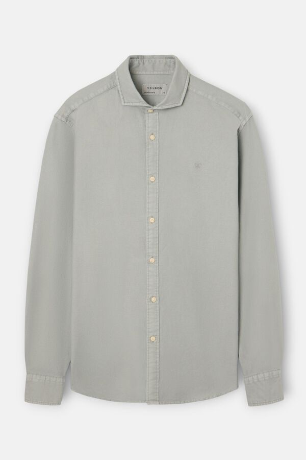 Silbon Sport structured logo shirt Green