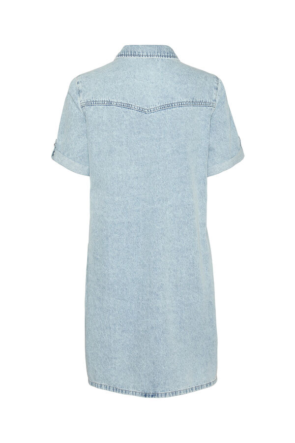 Vero Moda Vestido manga curta denim manga curta Azul