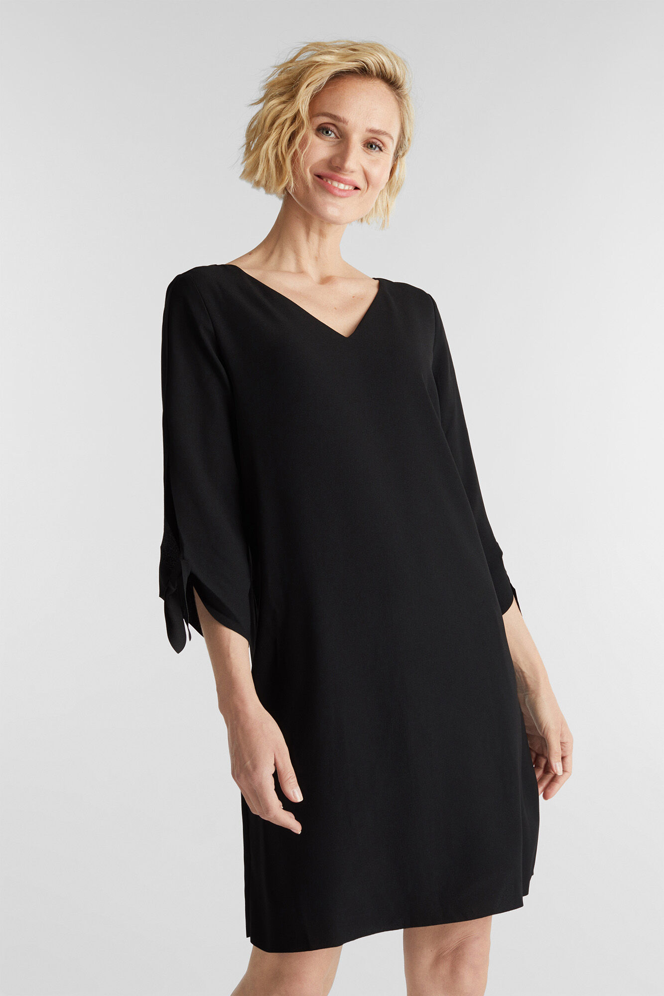 Vestido holgado negro best sale