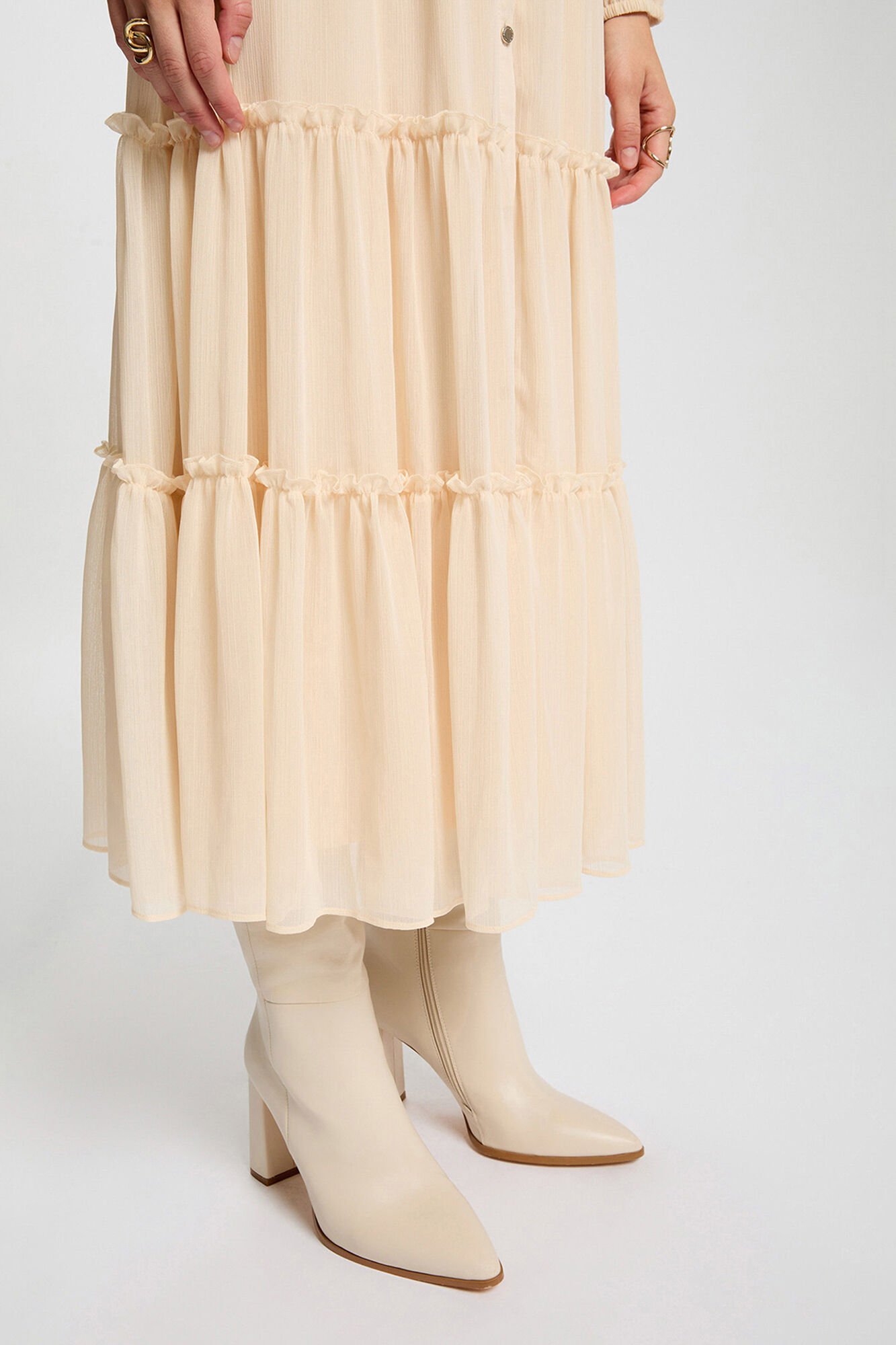 Morgan Vestido comprido fluido