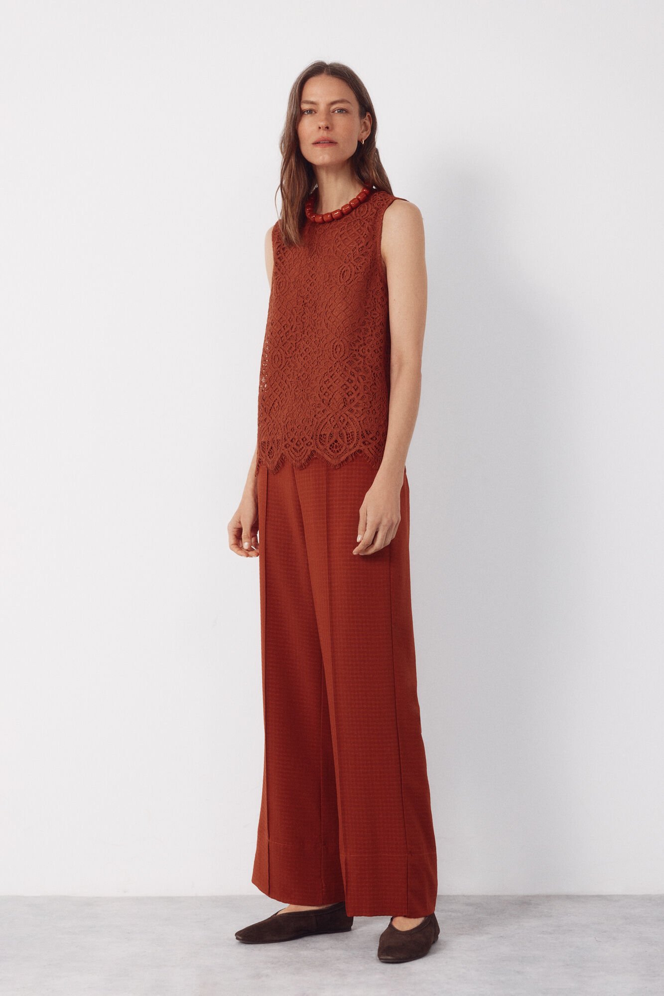 Cortefiel Top guipur