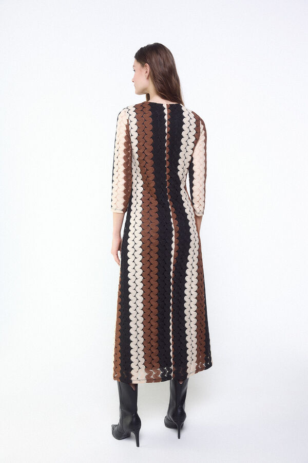 Slowlove Vestido estructura multicolor Multicolorido