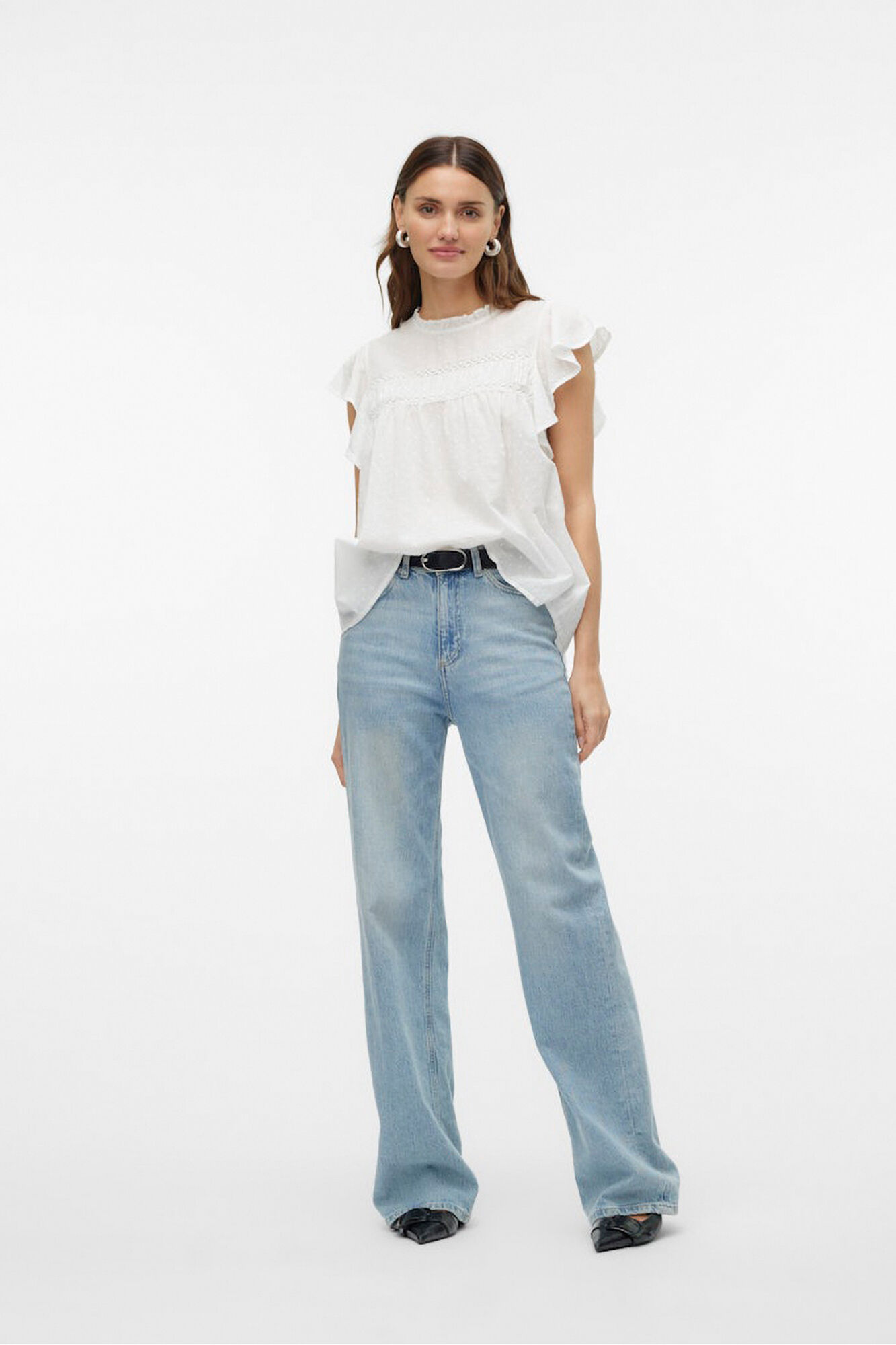 Vero Moda Fluid round neck blouse