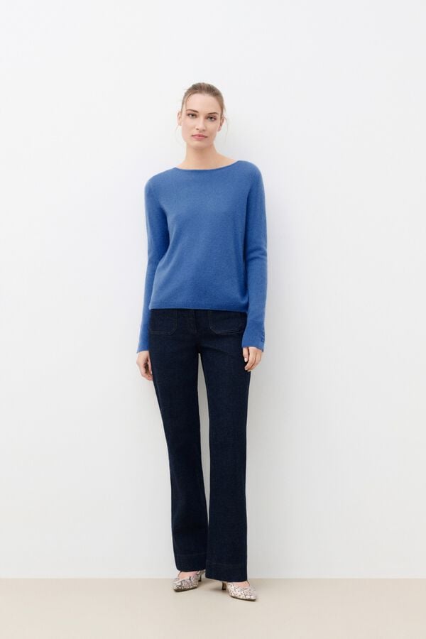 Caroll Camisola caxemira Mzoan Azul