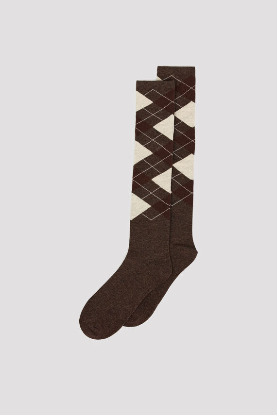 Calcetines altos rombos