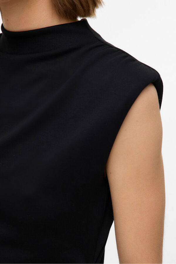 Vero Moda Vestido curto com gola Perkins Preto