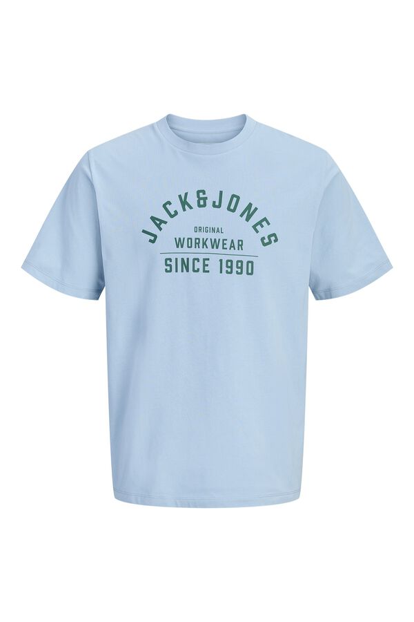 Jack & Jones Print regular fit T-shirt Blue
