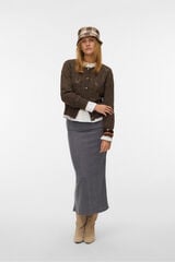 Vero Moda Malha midi de saia Cinzento