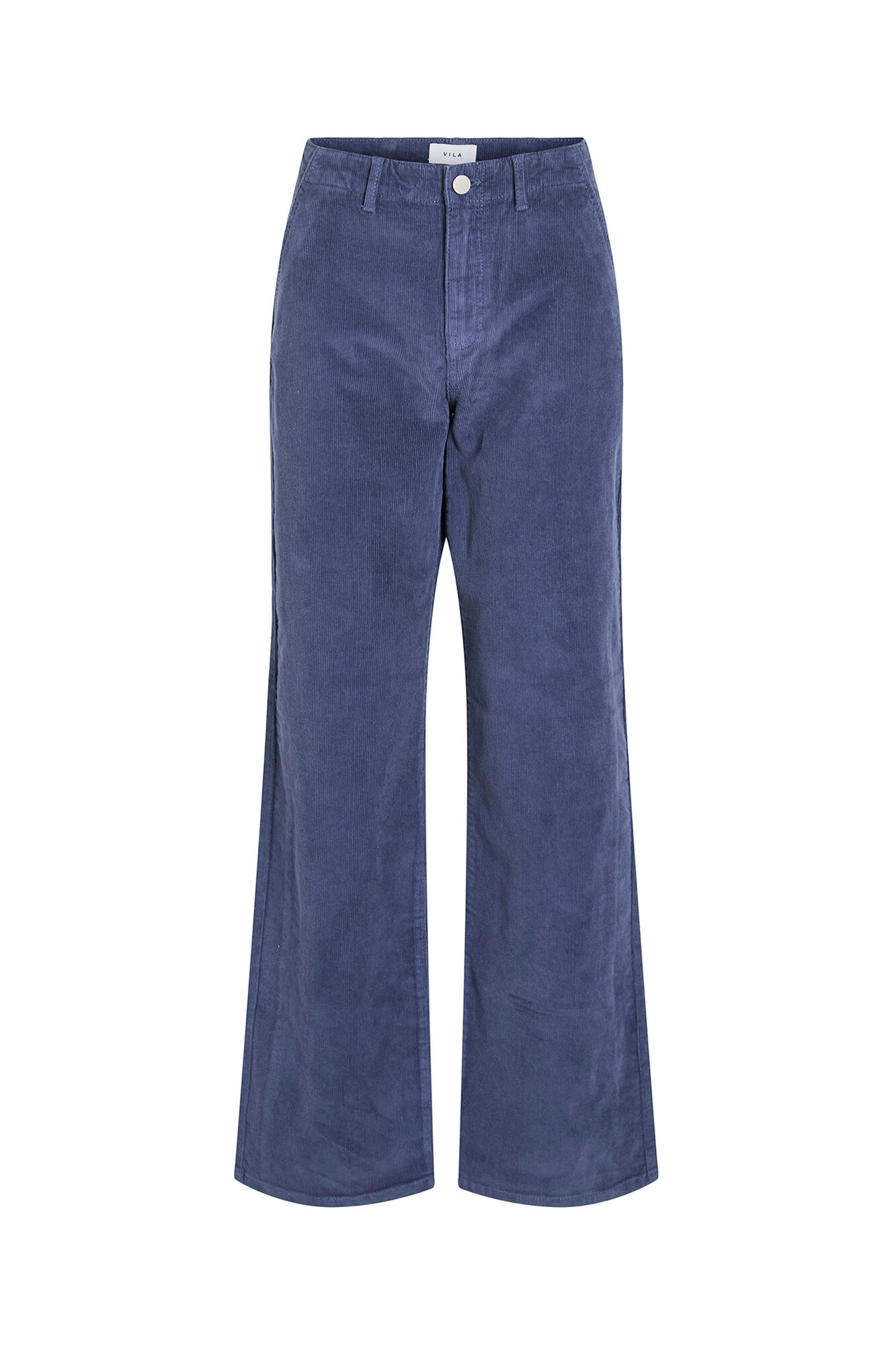 Vila Cal&ccedil;a de veludo cotel&ecirc; de perna larga