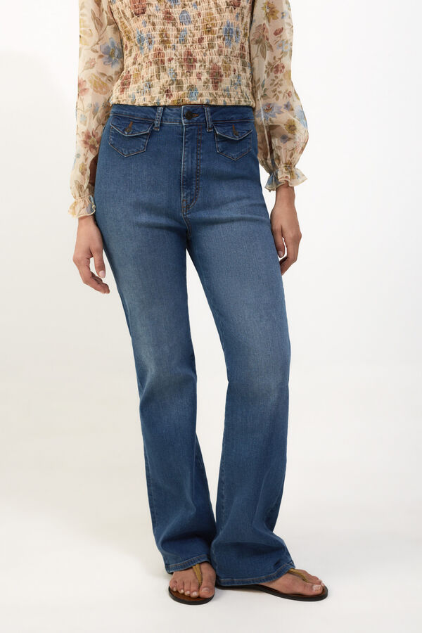 Slowlove Jeans campana Azul