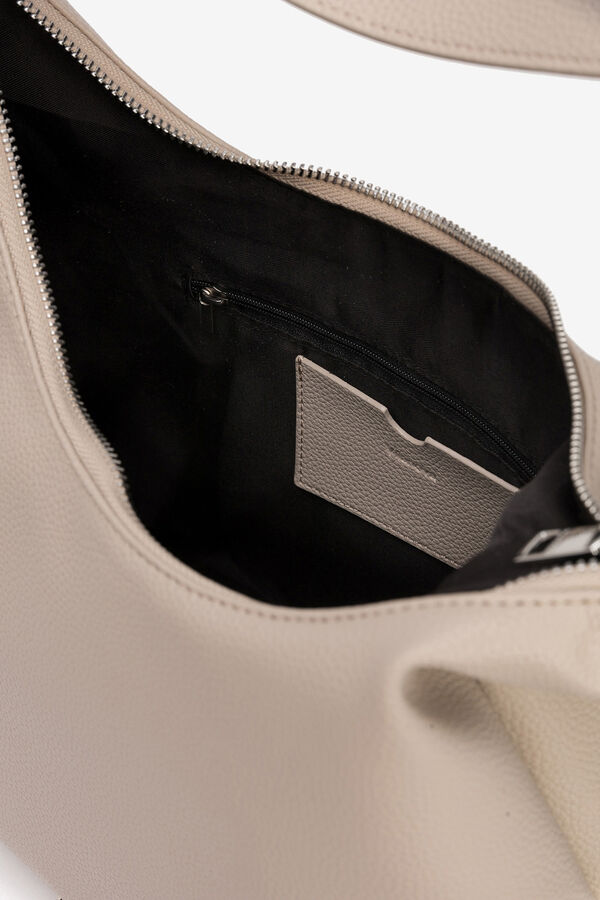 Vilanova Mala de ombro efeito pele Tostado