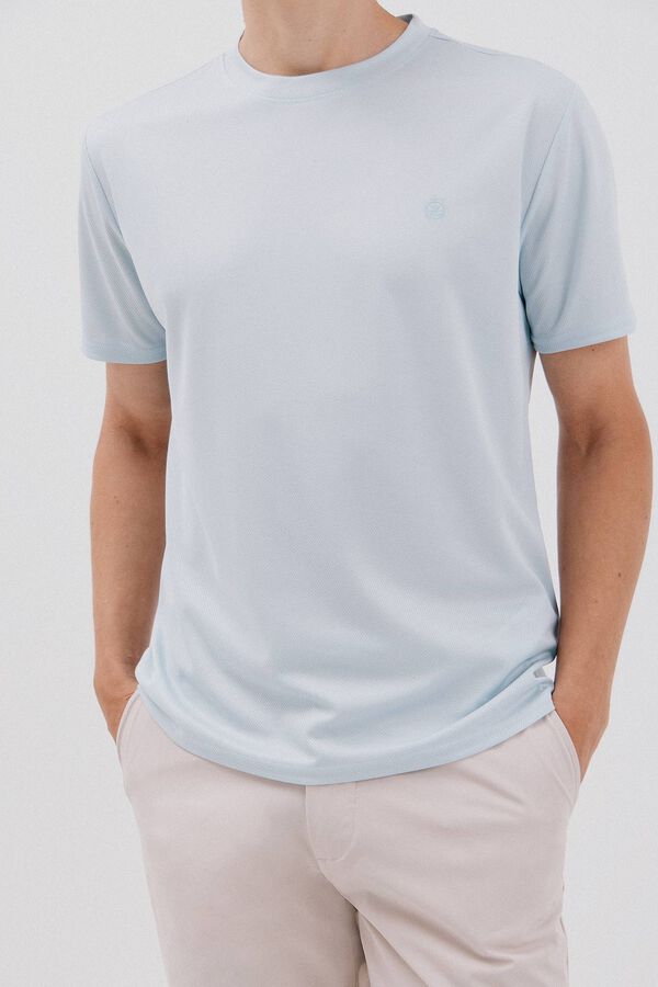 Cortefiel Technical T-shirt Blue