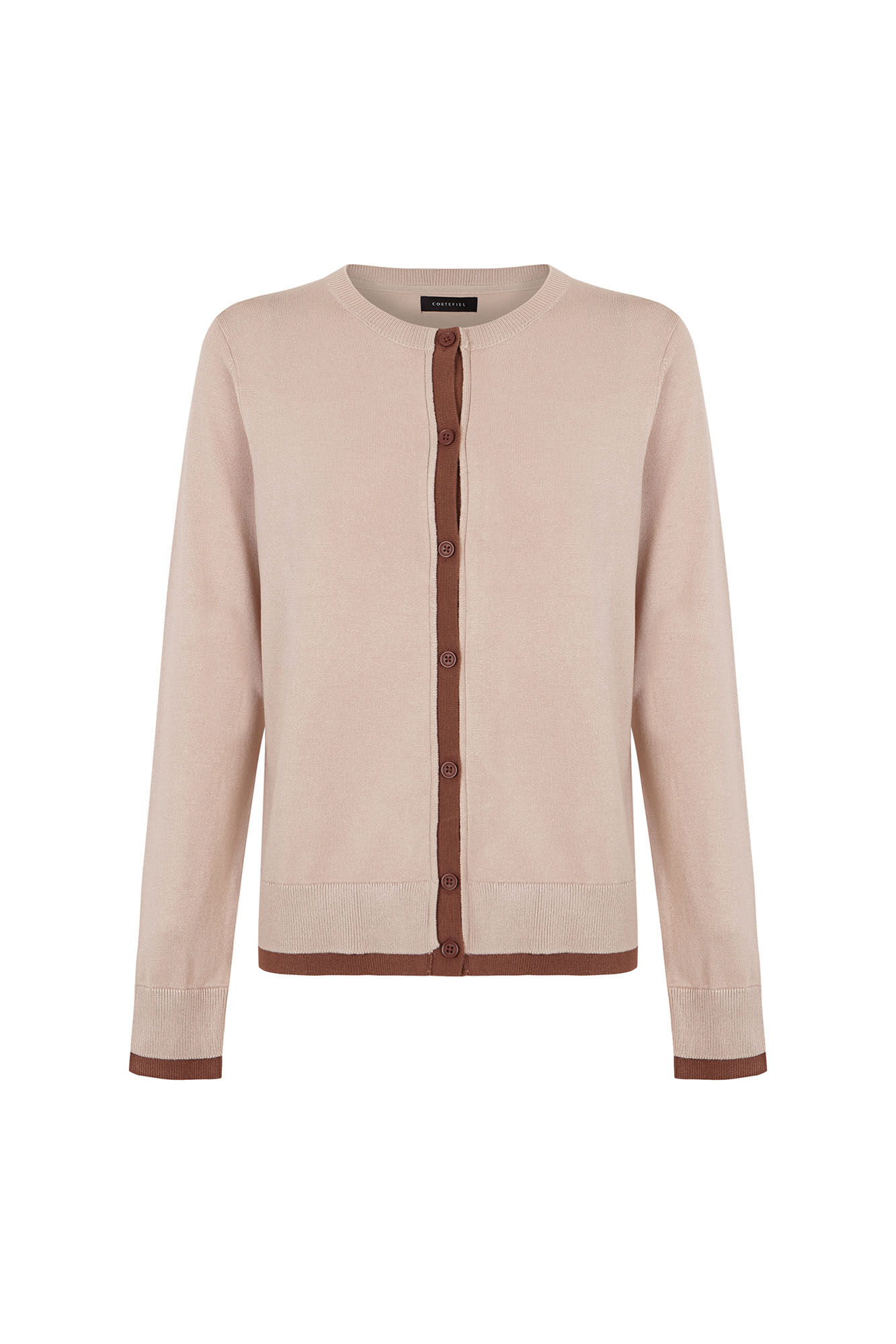 Cortefiel Jersey-knit contrast jacket