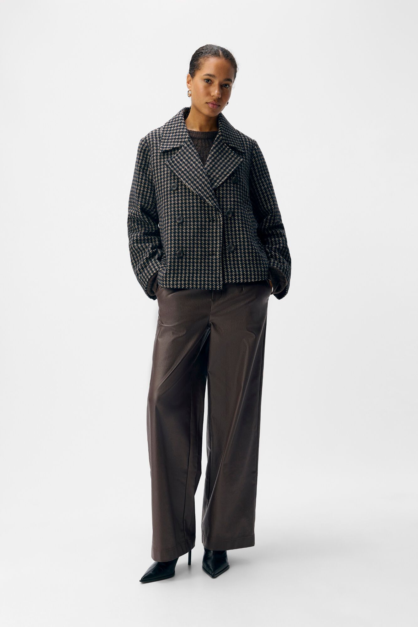 Object Casaco de tweed sobretudo