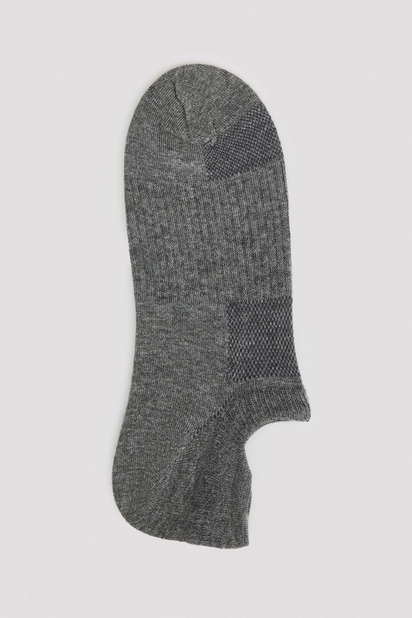 Cortefiel Ankle sock with COOLMAX&reg; Grey
