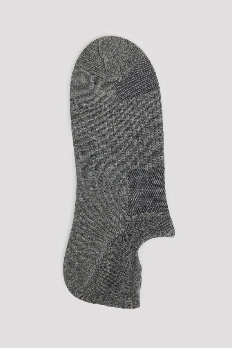 Cortefiel Ankle sock with COOLMAX® Grey