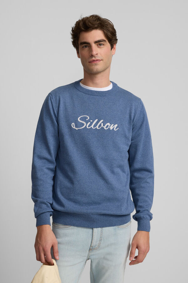 Silbon Camisola lisa Azul