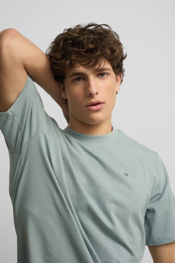 Silbon T-shirt slow summer Azul