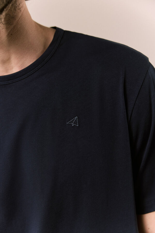 OOTO Lightweight basic T-shirt Navy