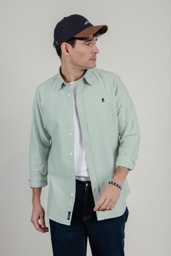elPulpo Camisa casual oxford Verde