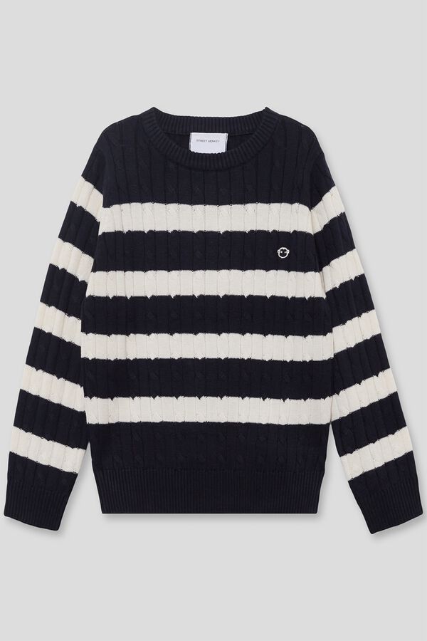 Street Monkey Striped jumper Navy