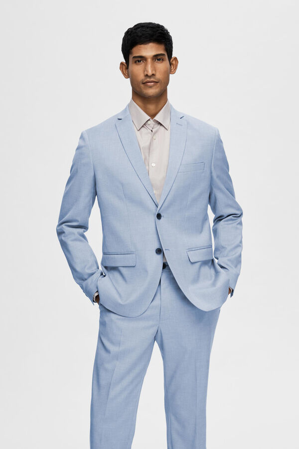 Cortefiel Americana de traje Slim Fit confeccionada con materiales reciclados Azul