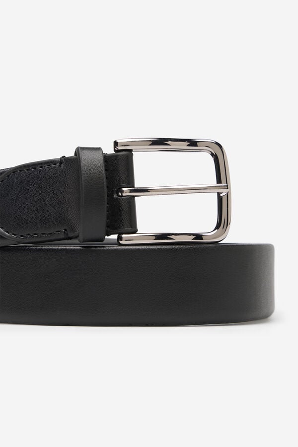 Cortefiel Stretch dress belt Black