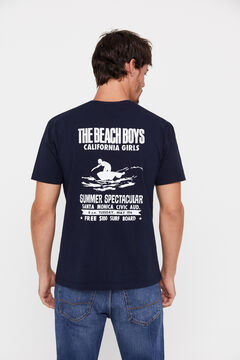 Cortefiel Camiseta licencia de los Beach Boys Azul oscuro