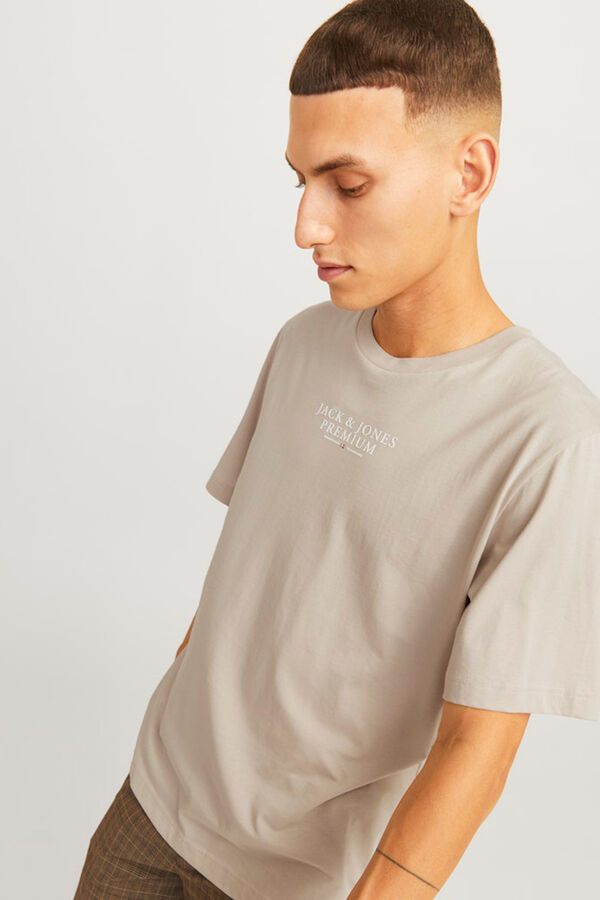 Jack & Jones T-shirt regular fit Cinzento
