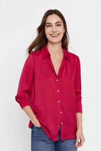 Cortefiel Camisa de cetim Rosa