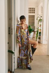 Jaase Vestido maxi Carmen Multicolorido