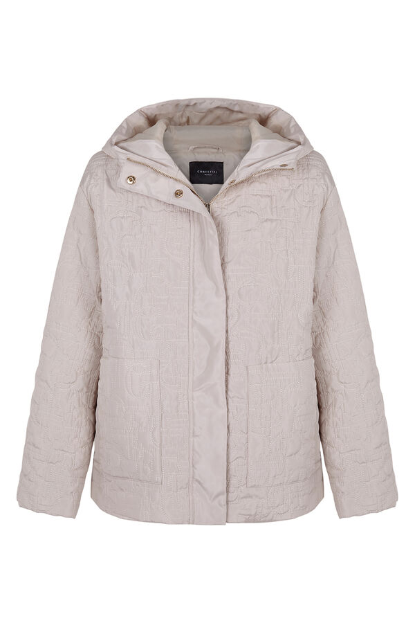 Cortefiel Ultralight quilted jacket Ivory