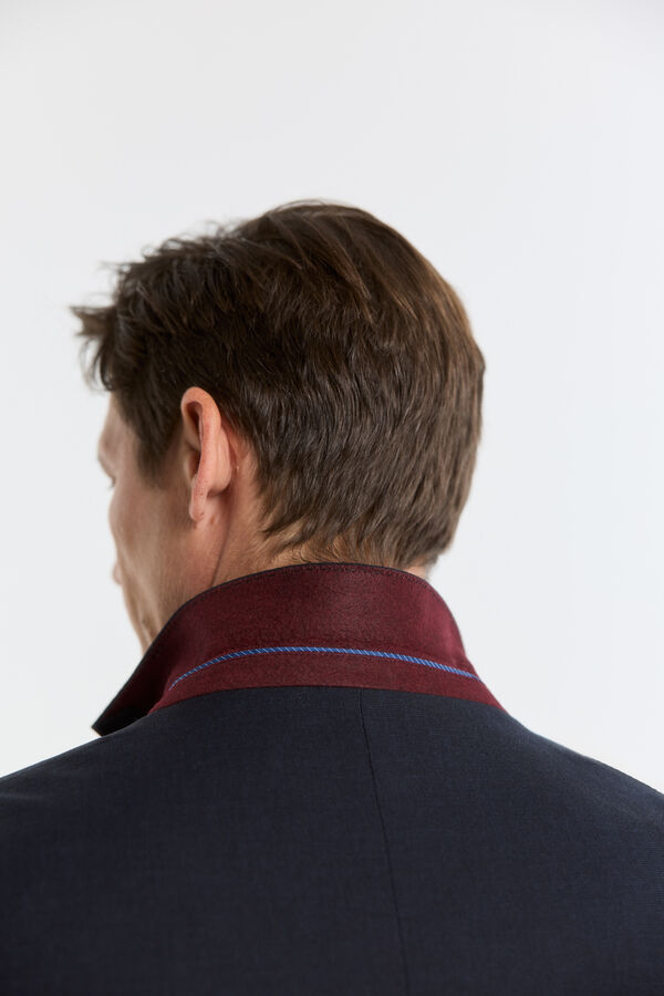 Cortefiel Blazer S&eacute;rie XXI falso liso navy Azul